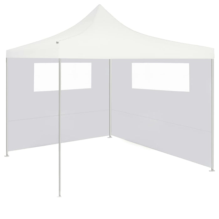 Perete lateral foișor cu ferestre, 6x2 m, alb - WALTI WALTI