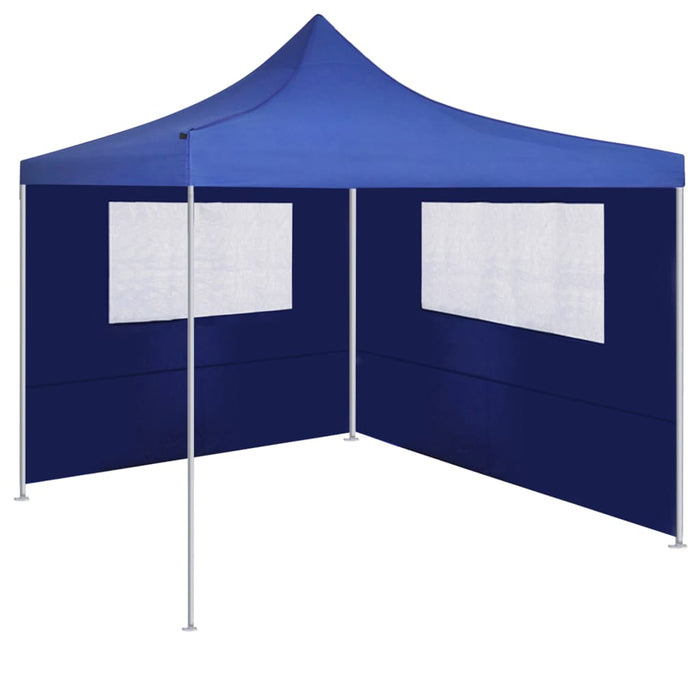 Perete lateral foișor cu ferestre, albastru, 4x2 m - WALTI WALTI