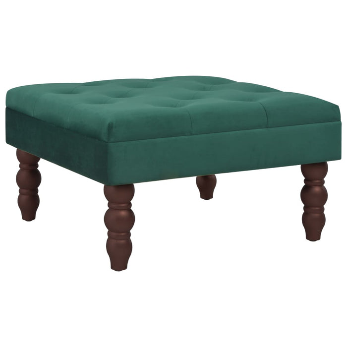 Taburet, verde închis, 60x60x36 cm, catifea WALTI