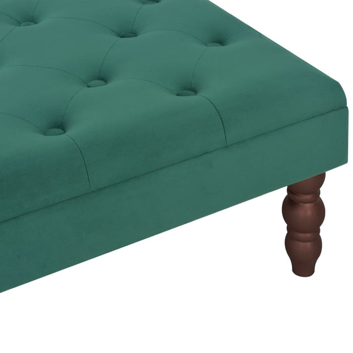Taburet, verde închis, 60x60x36 cm, catifea WALTI