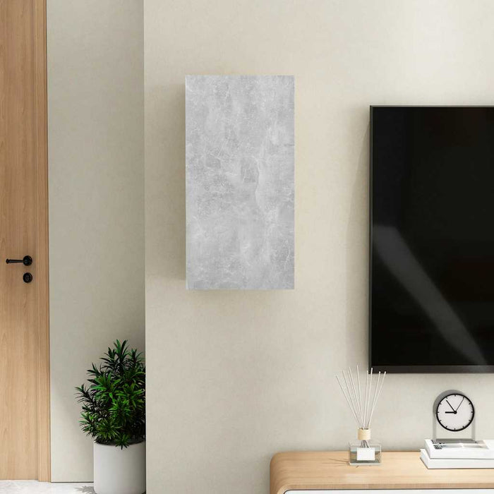 Comodă TV, gri beton, 30,5x30x60 cm, lemn prelucrat WALTI