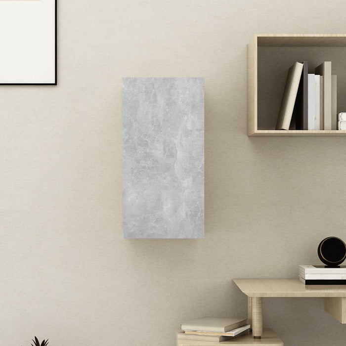 Comodă TV, gri beton, 30,5x30x60 cm, lemn prelucrat WALTI