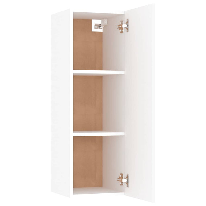 Comodă TV, alb, 30,5x30x90 cm, lemn prelucrat WALTI