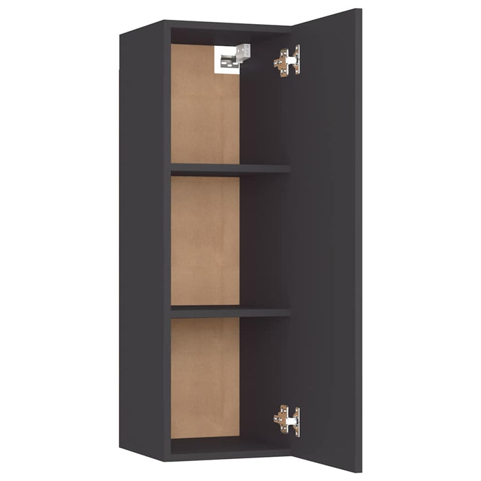 Comode TV, 2 buc., gri, 30,5x30x90 cm lemn prelucrat WALTI
