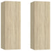Comode TV, 2 buc., stejar Sonoma, 30,5x30x90 cm, lemn prelucrat - WALTI WALTI