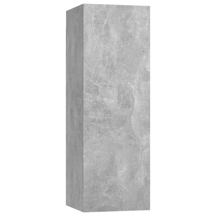 Comodă TV, gri beton, 30,5x30x90 cm, lemn prelucrat WALTI