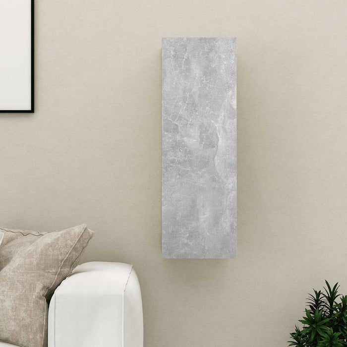 Comodă TV, gri beton, 30,5x30x90 cm, lemn prelucrat WALTI