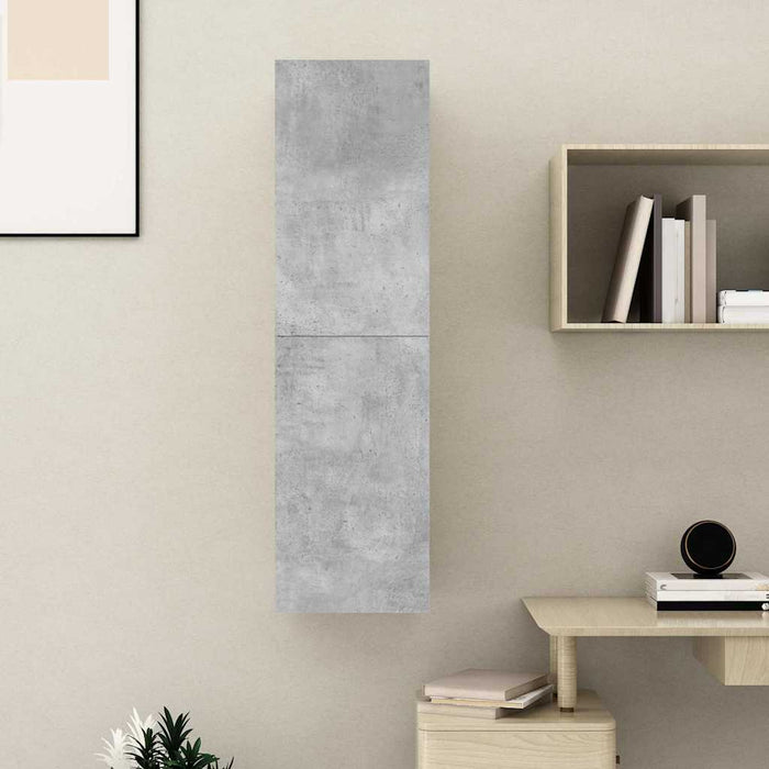 Comodă TV, gri beton, 30,5x30x110 cm, lemn prelucrat WALTI