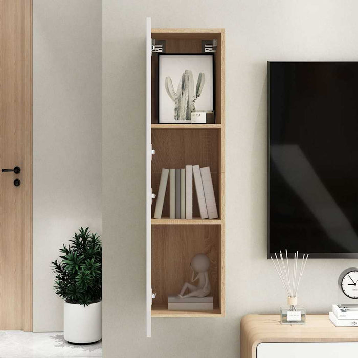 | Dulap pentru TV pe Perete | Stejar Sonoma 31 x 30 x 110 cm WALTI