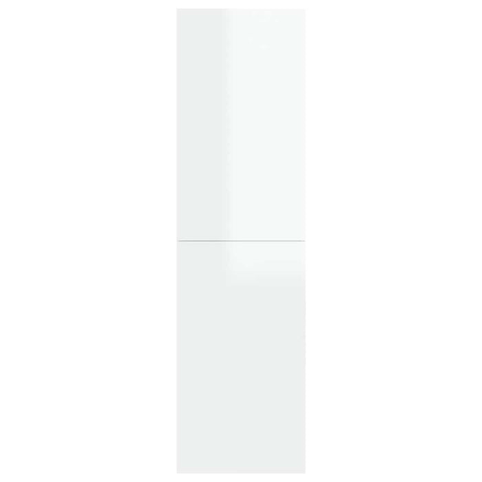 Comode TV, 2 buc. alb extralucios 30,5x30x110 cm lemn prelucrat WALTI