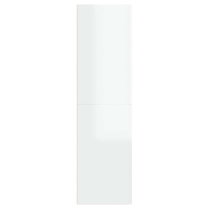Comode TV, 2 buc. alb extralucios 30,5x30x110 cm lemn prelucrat WALTI