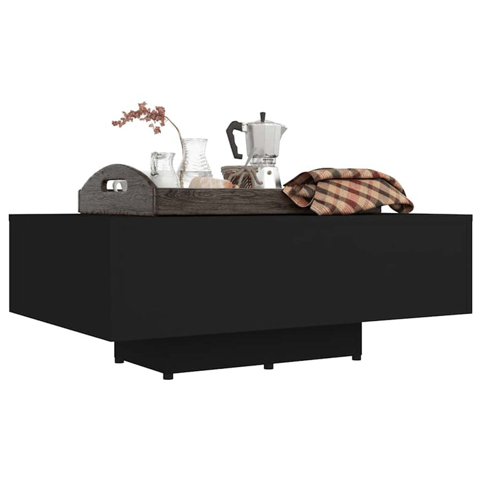 Măsuță de cafea, negru, 85x55x31 cm, lemn prelucrat WALTI