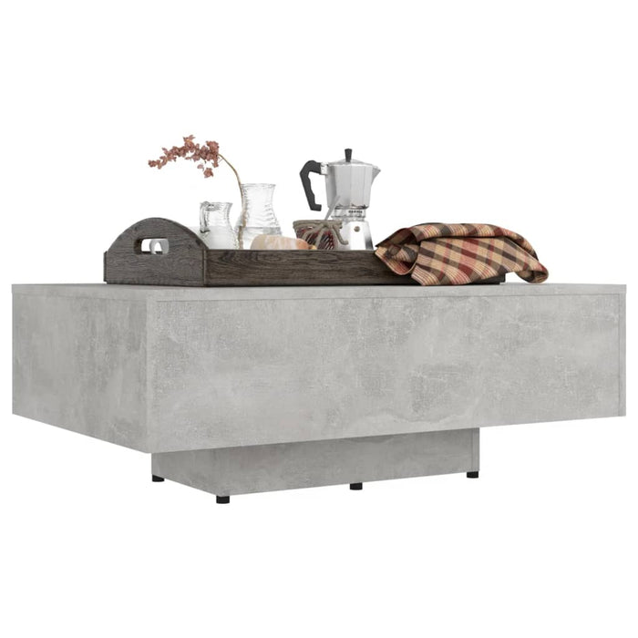 Măsuță de cafea, gri beton, 85x55x31 cm, lemn prelucrat WALTI