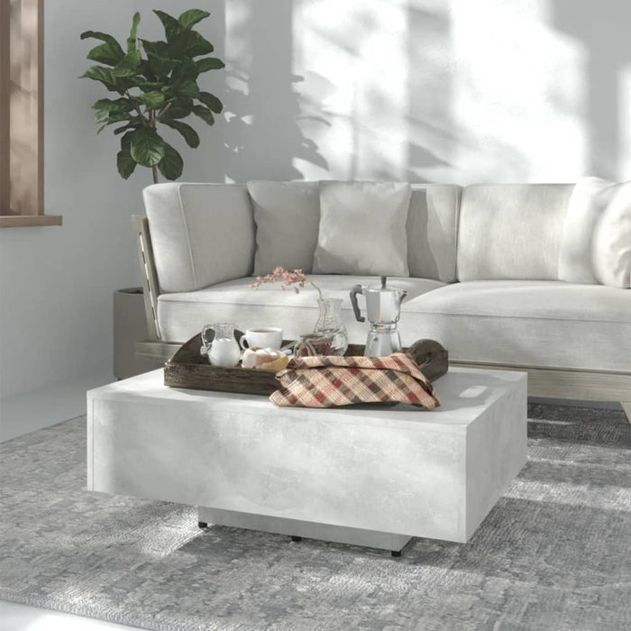 Măsuță de cafea, gri beton, 85x55x31 cm, lemn prelucrat WALTI
