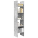 Bibliotecă, gri beton, 40x35x180 cm, lemn prelucrat - WALTI WALTI