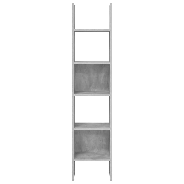 Bibliotecă, gri beton, 40x35x180 cm, lemn prelucrat - WALTI WALTI