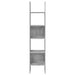 Bibliotecă, gri beton, 40x35x180 cm, lemn prelucrat - WALTI WALTI
