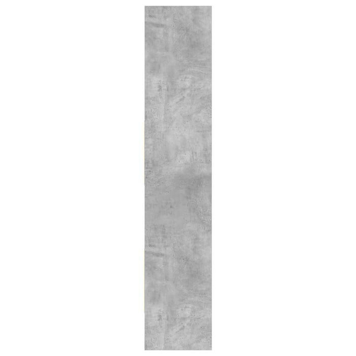Bibliotecă, gri beton, 40x35x180 cm, lemn prelucrat - WALTI WALTI