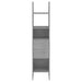 Bibliotecă, gri beton, 40x35x180 cm, lemn prelucrat - WALTI WALTI