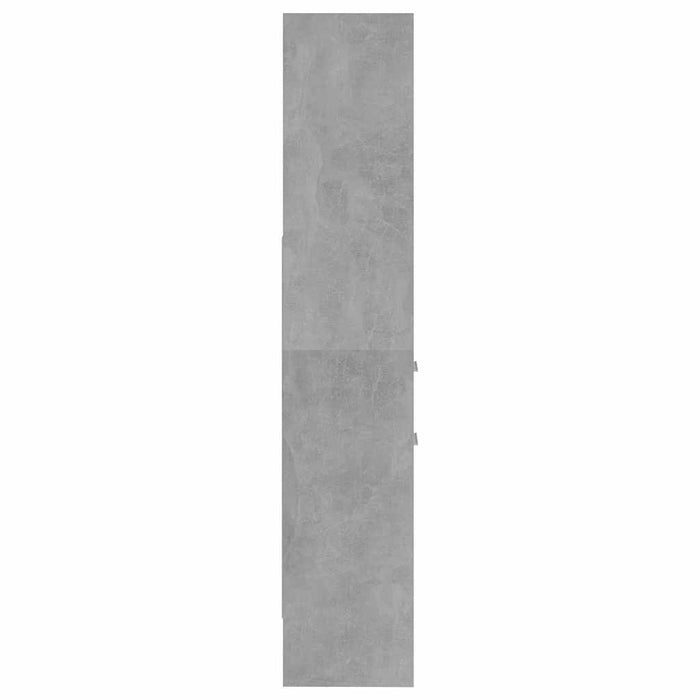 Bibliotecă, gri beton, 40x35x180 cm, lemn prelucrat - WALTI WALTI