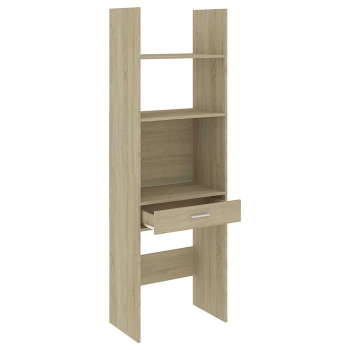 Bibliotecă, stejar sonoma, 60x35x180 cm, lemn prelucrat WALTI