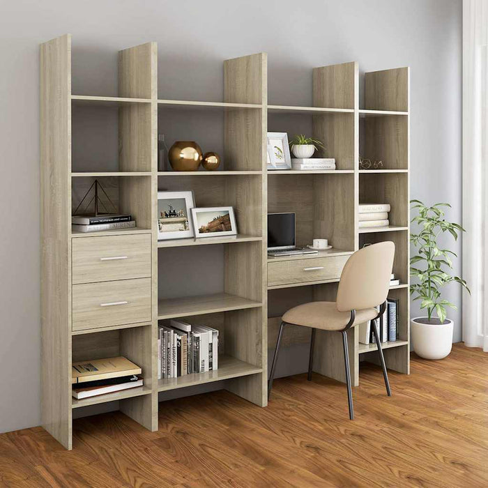 Bibliotecă, stejar sonoma, 60x35x180 cm, lemn prelucrat WALTI