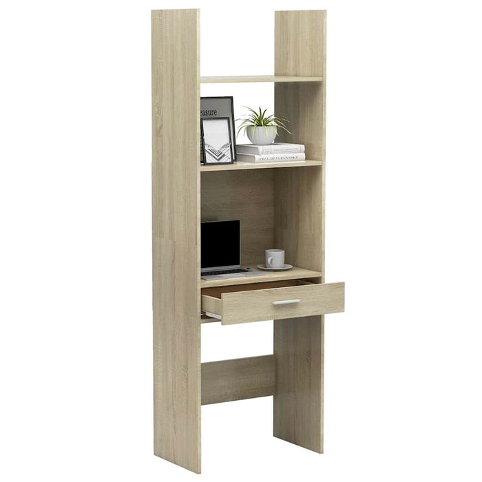 Bibliotecă, stejar sonoma, 60x35x180 cm, lemn prelucrat WALTI