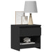 Noptiere, 2 buc., negru, 40x30x39 cm, lemn prelucrat - WALTI WALTI