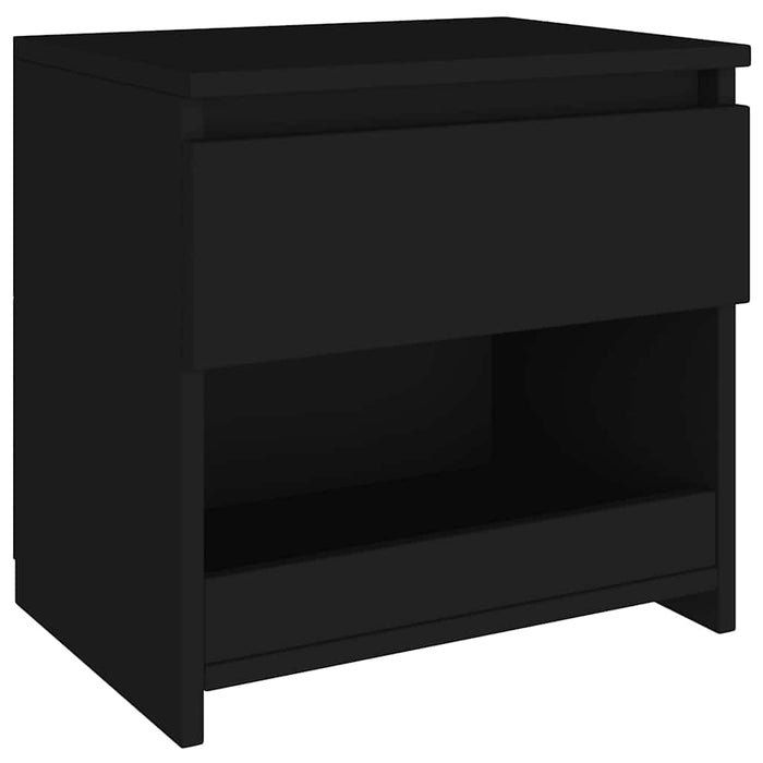 Noptiere, 2 buc., negru, 40x30x39 cm, lemn prelucrat - WALTI WALTI
