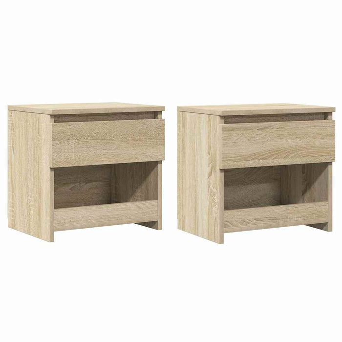Noptiere, 2 buc., stejar Sonoma, 40x30x39 cm, lemn prelucrat - WALTI WALTI