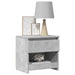 Noptiere, 2 buc., gri beton, 40x30x39 cm, lemn prelucrat - WALTI WALTI