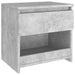 Noptiere, 2 buc., gri beton, 40x30x39 cm, lemn prelucrat - WALTI WALTI