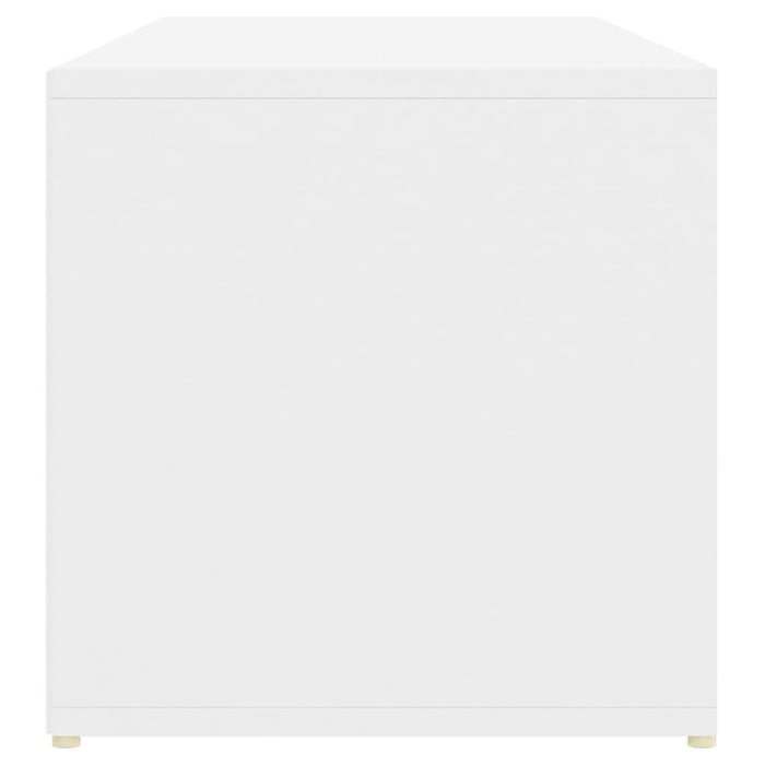 Banca depozitare pentru pantofi alb 105x35x35 cm lemn prelucrat - WALTI WALTI