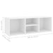 Banca depozitare pentru pantofi alb 105x35x35 cm lemn prelucrat - WALTI WALTI