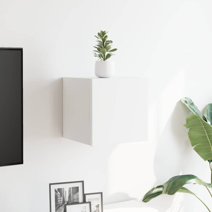 Dulap TV montaj pe perete, alb, 30,5x30x30 cm - WALTI WALTI