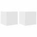 Dulapuri TV montate pe perete, 2 buc., alb, 30,5x30x30 cm - WALTI WALTI