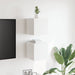 Dulapuri TV montate pe perete, 2 buc., alb, 30,5x30x30 cm - WALTI WALTI