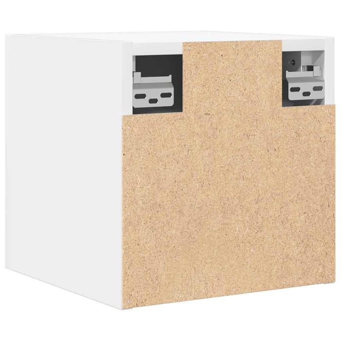 Dulapuri TV montate pe perete, 2 buc., alb, 30,5x30x30 cm - WALTI WALTI