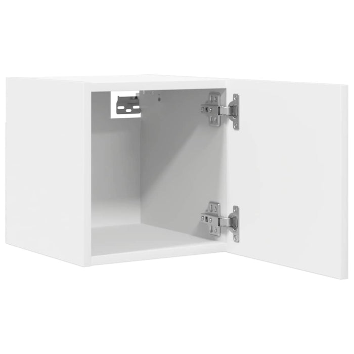 Dulapuri TV montate pe perete, 2 buc., alb, 30,5x30x30 cm - WALTI WALTI