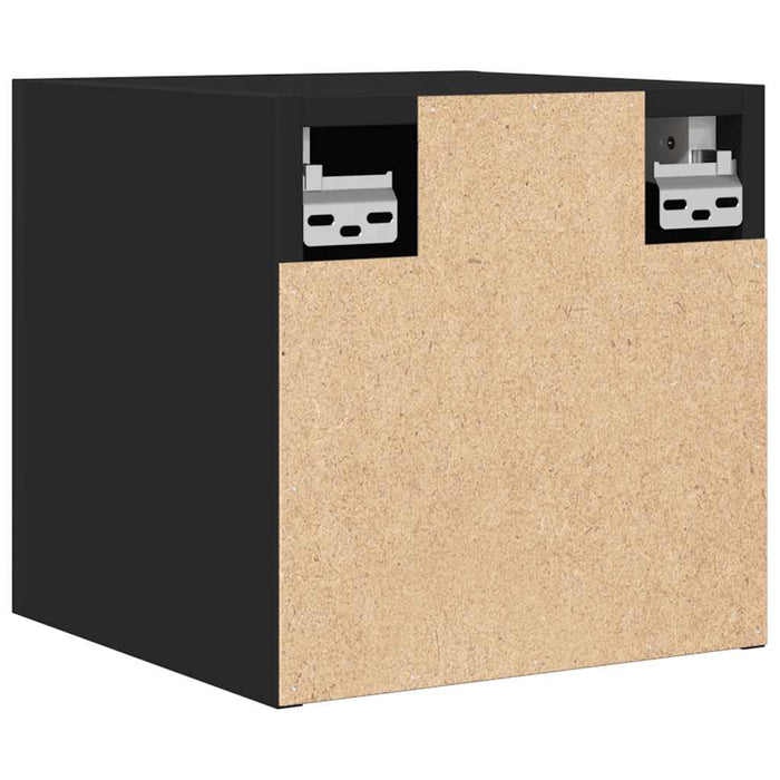 Dulapuri TV montaj pe perete, 2 buc., negru, 30,5x30x30 cm - WALTI WALTI