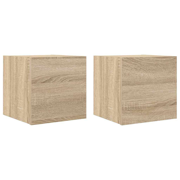 Dulapuri TV montaj pe perete 2 buc. stejar sonoma 30,5x30x30 cm - WALTI WALTI