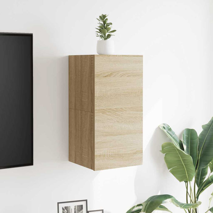 Dulapuri TV montaj pe perete 2 buc. stejar sonoma 30,5x30x30 cm - WALTI WALTI