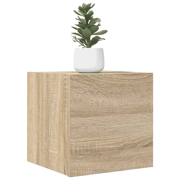Dulapuri TV montaj pe perete 2 buc. stejar sonoma 30,5x30x30 cm - WALTI WALTI