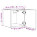 Dulapuri TV montaj pe perete 4 buc. stejar sonoma 30,5x30x30 cm - WALTI WALTI