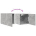 Dulap TV montaj pe perete, gri beton, 30,5x30x30 cm - WALTI WALTI