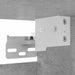 Dulap TV montaj pe perete, gri beton, 30,5x30x30 cm - WALTI WALTI