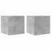 Dulapuri TV montaj pe perete, 2 buc., gri beton, 30,5x30x30 cm - WALTI WALTI