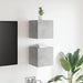 Dulapuri TV montaj pe perete, 2 buc., gri beton, 30,5x30x30 cm - WALTI WALTI
