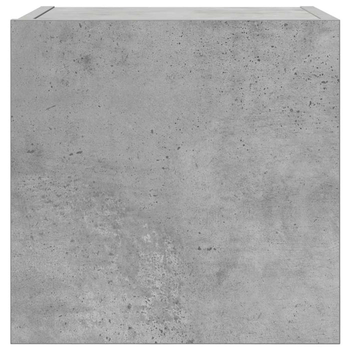 Dulapuri TV montaj pe perete, 2 buc., gri beton, 30,5x30x30 cm - WALTI WALTI