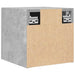 Dulapuri TV montaj pe perete, 2 buc., gri beton, 30,5x30x30 cm - WALTI WALTI
